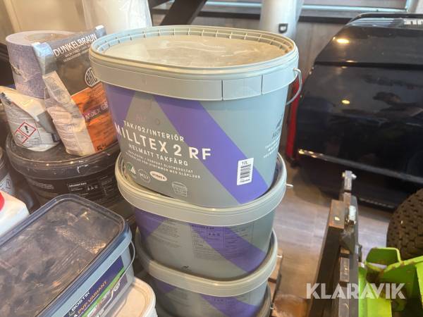 Takfärg Milltex 2 RF Helmatt takfärg 4st 10L dunkar