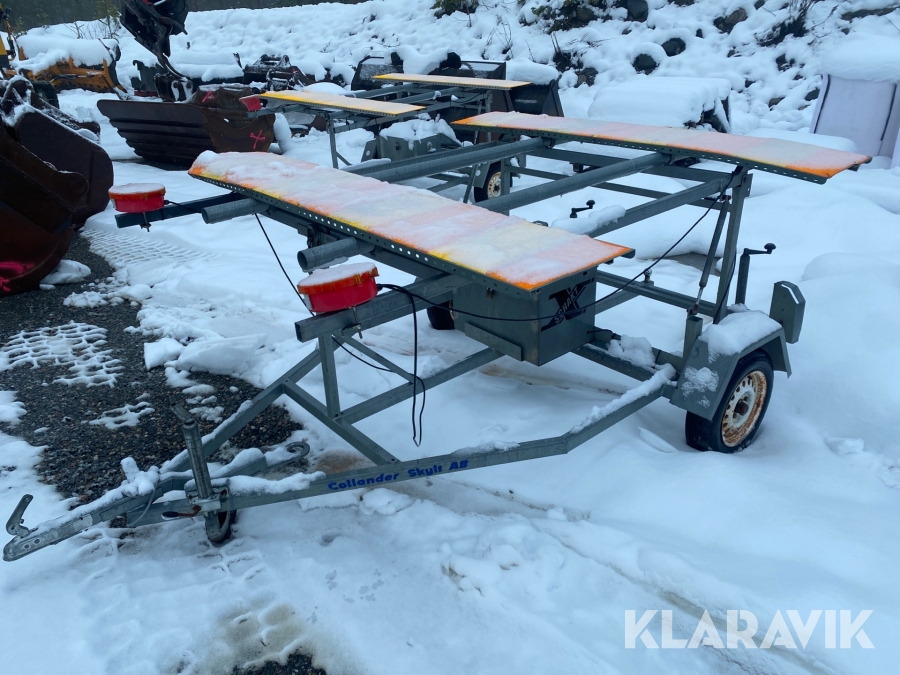 Skyltvagn Collander skylt ab, Ockelbo, Klaravik auktioner