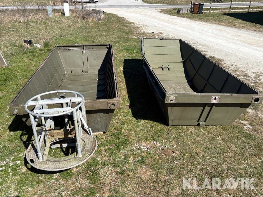 Pontondelar med motorbur