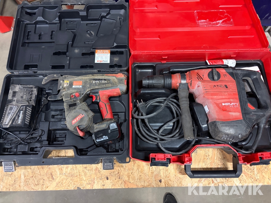 Kombihammare 1 st och najmaskin 1 st Hilti / Max TE 60 ATC/AVR / RB 611T