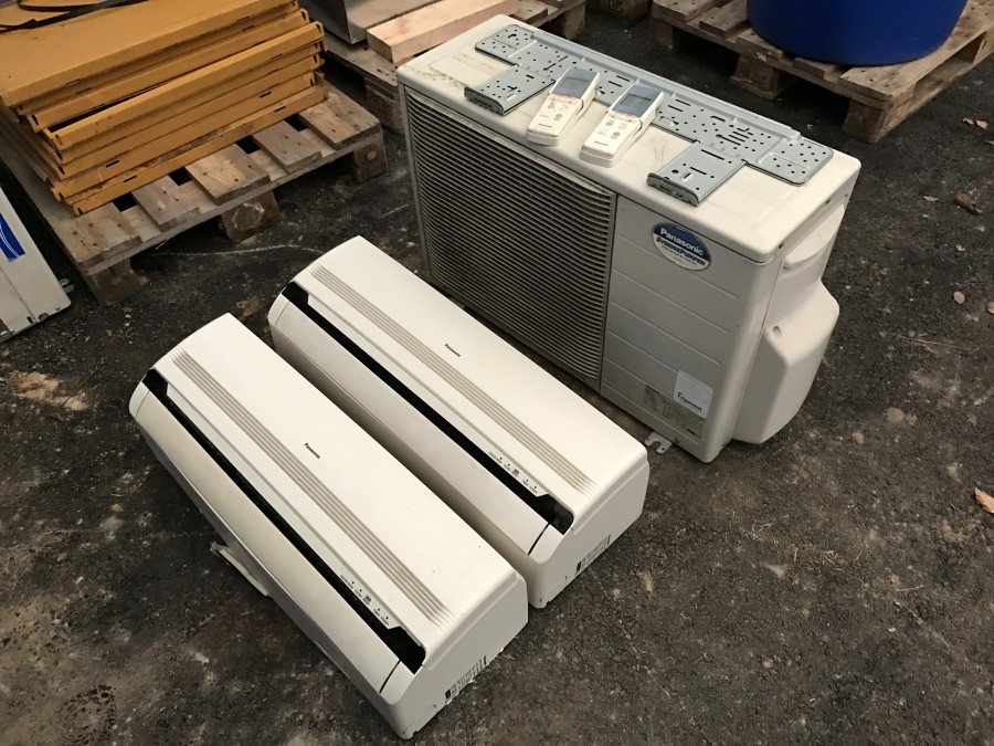 Luft / Luft Värmepump med 2 st innedelar 