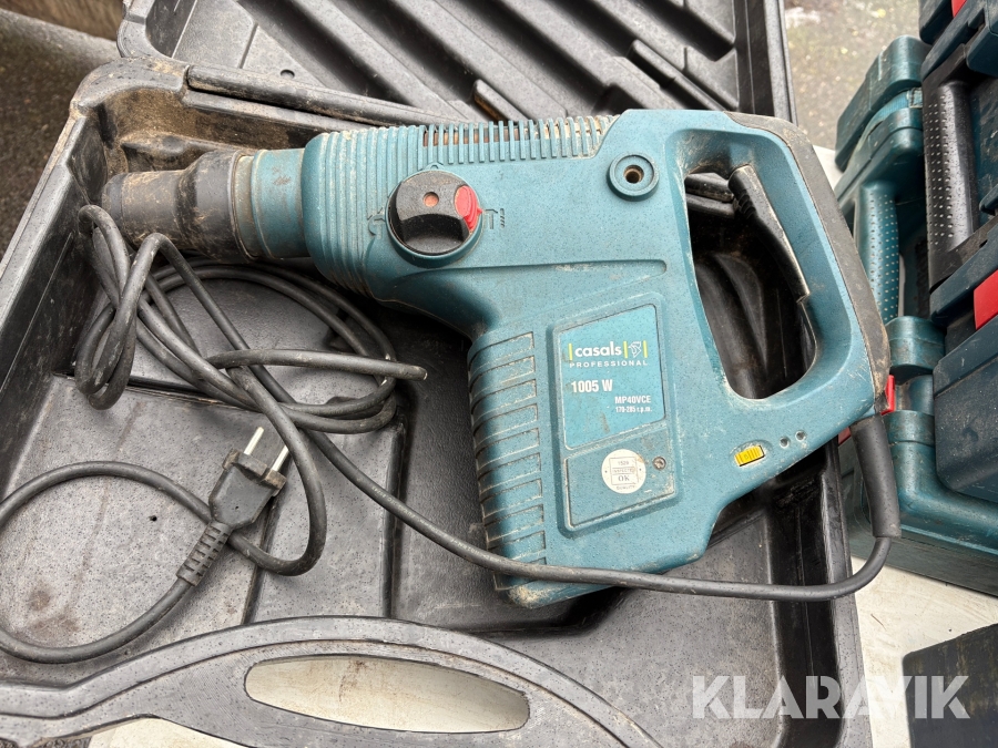 Borrmaskiner med borr Bosch, Milwaukee, Metabo