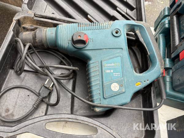 Borrmaskiner med borr Bosch, Milwaukee, Metabo