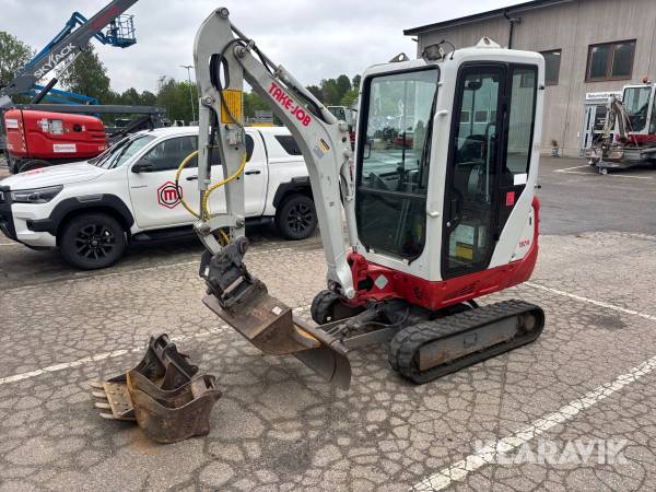 Grävmaskin Take-Job TB216 tilt + skopor