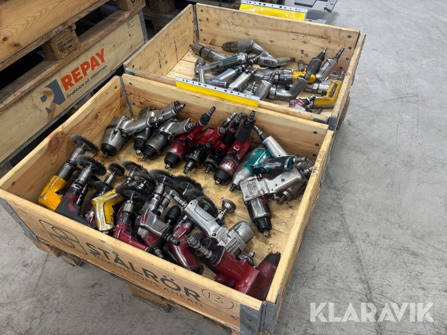 Parti med tryckluftsverktyg