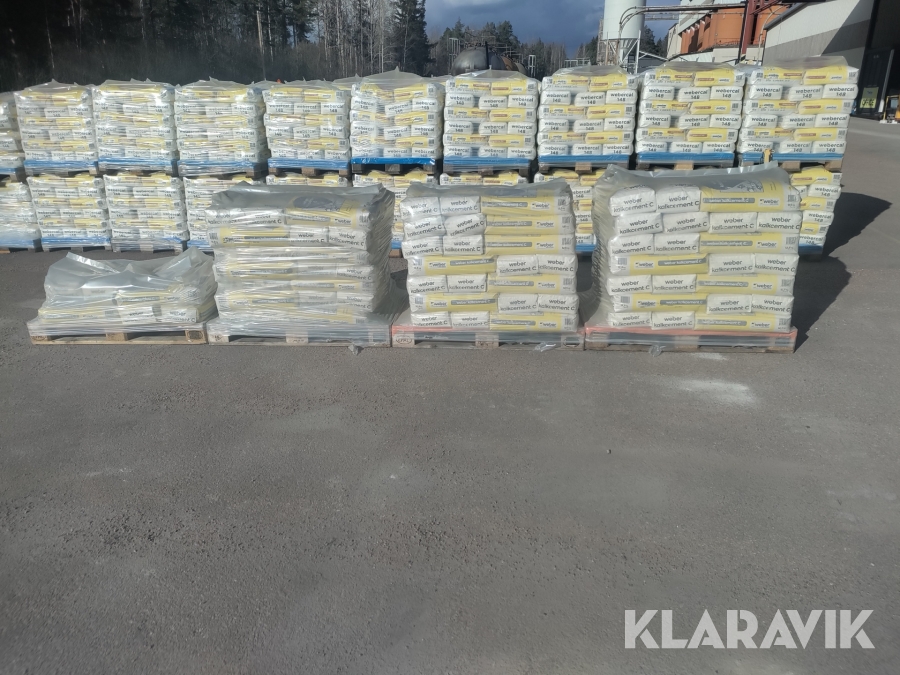 Kalkcement Weber C 12,5 kg 137 st säckar