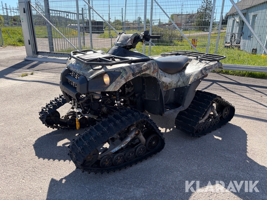 ATV Kawasaki KVF750 HCS med bandsats & en uppsättning med hjul