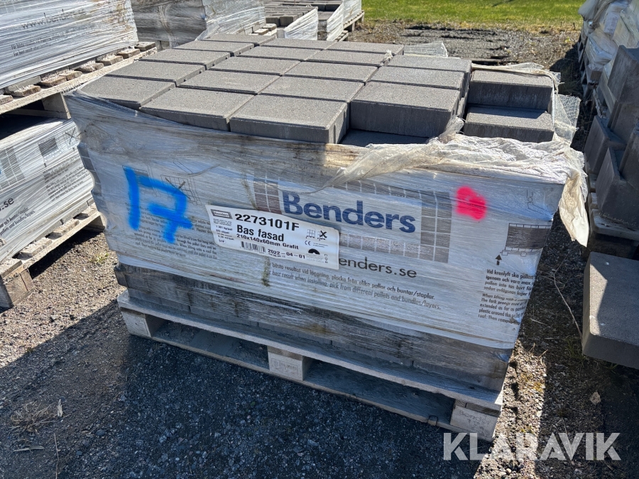 Marksten Benders Bas fasad 210x140x60 grafit