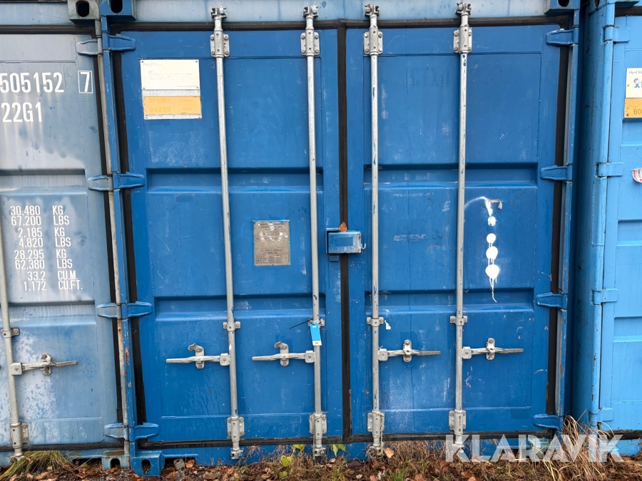 Container  20'-E 20 fot, oisolerad