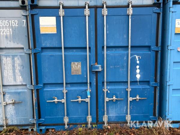 Container  20'-E 20 fot, oisolerad