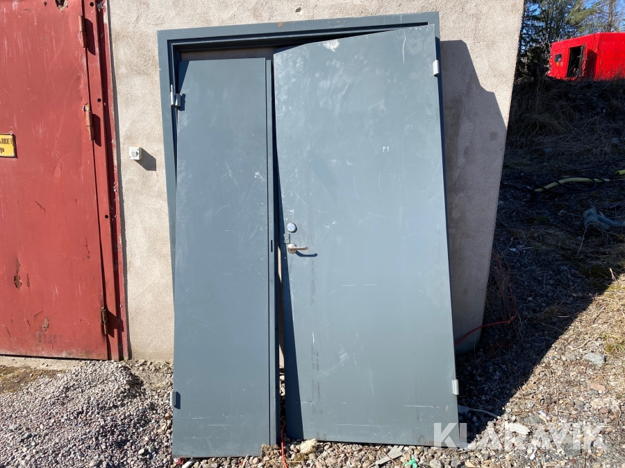Dubbeldörr ståldörr säkerhetsdörr