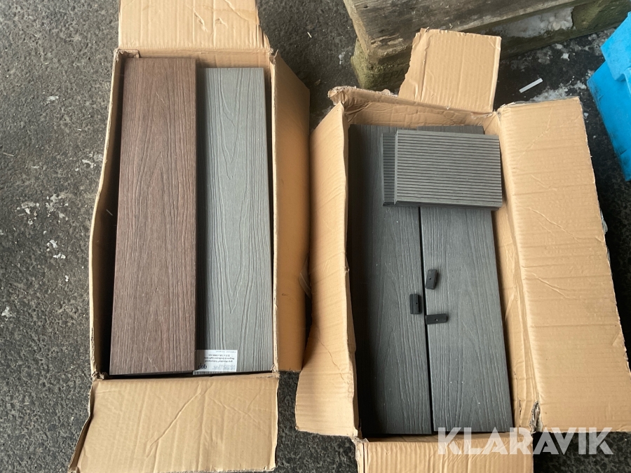 Träkomposit spillbitar/demobitar