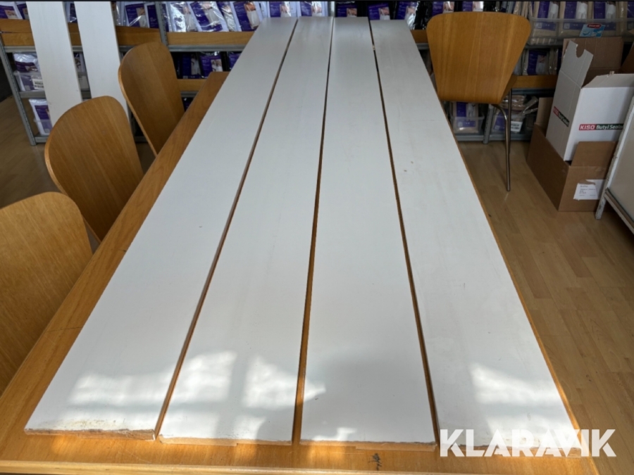 Smygpanel folierad MDF Vit 16x170mm 13st