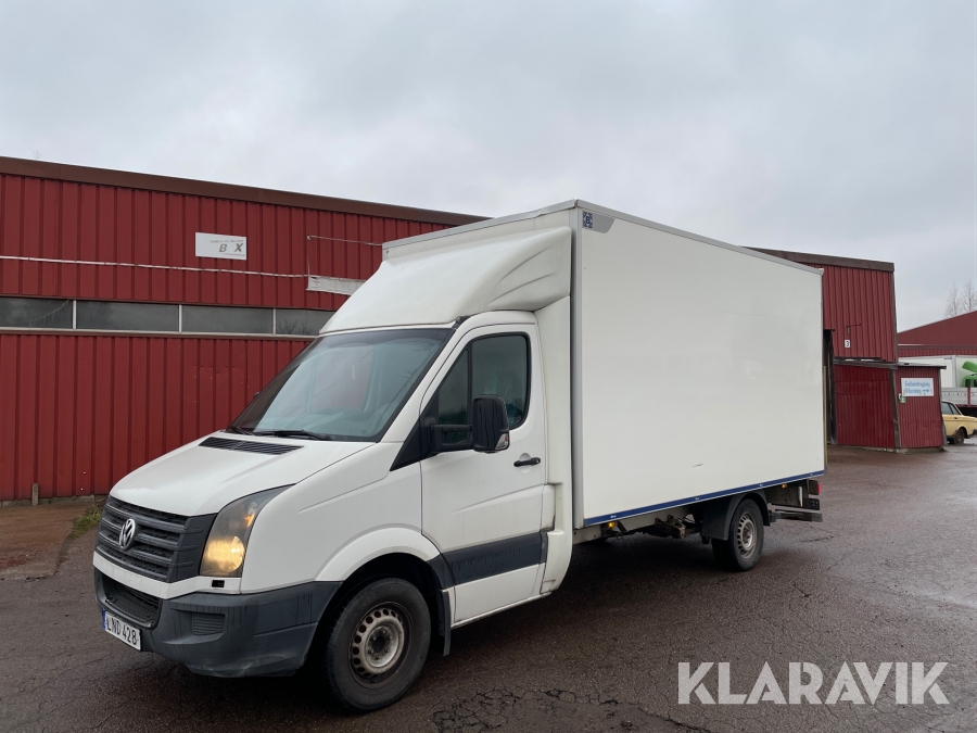 Lätt Lastbil Volkswagen Crafter med bakgavellyft