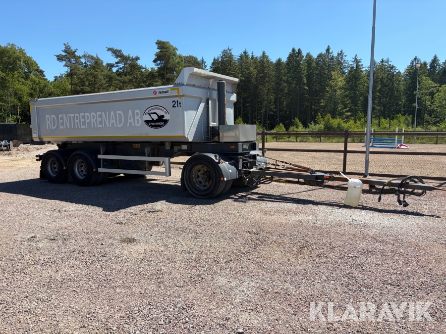Tippsläp Istrail Tippvagn Trailer 21 Ton