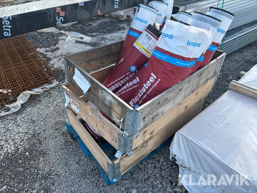 Underlagspapp Icopal Flexisteel YEP 1800. 11 rullar