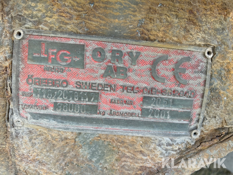 Spannmålstrailer ORY T18/20 TB117