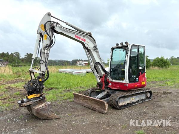 Grävmaskin Takeuchi TB260 med redskap