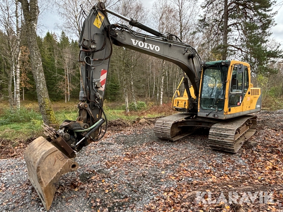 Grävmaskin Volvo EC140BLC med rotator m grip & planeringsskopa