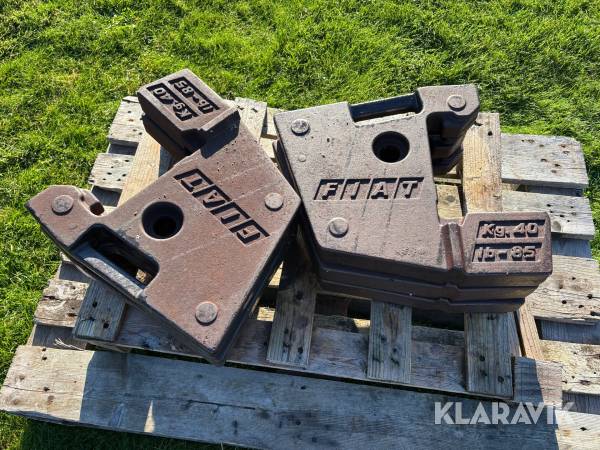 Frontvikter Fiat 6x40kg