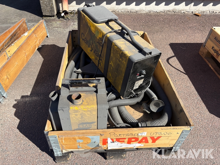Portabelt utsug Carryvac P-150