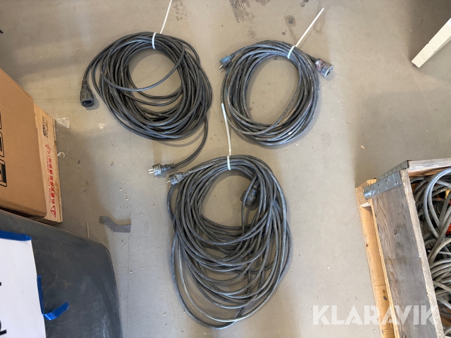 Förlängningskabel 230v 25m 3st