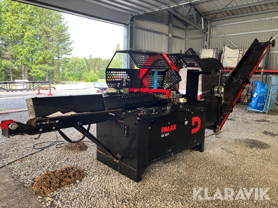 Vedmaskin Palax KS45S el/traktordriven med stockbord