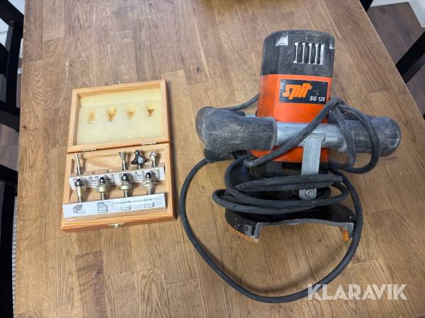 Överhandsfräs Spit SG125 med borrsats