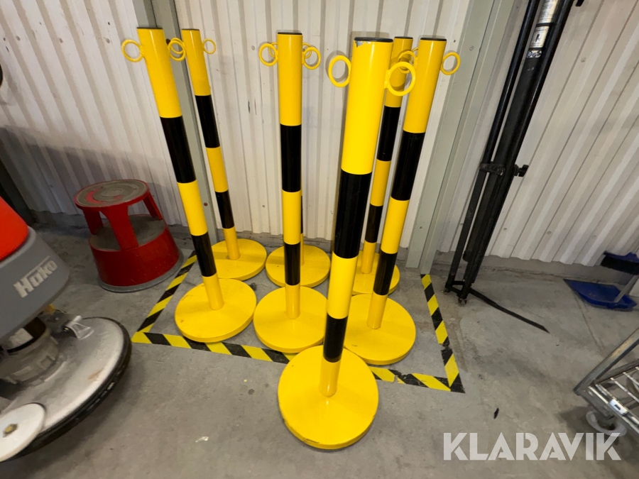 Avspärrningsstolpar 7st