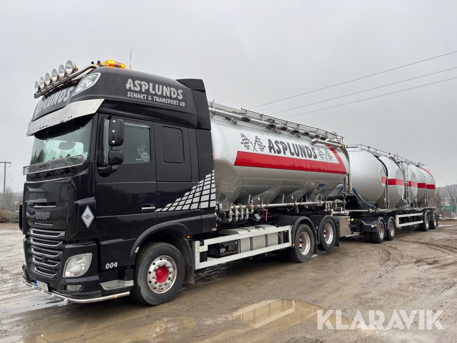 Bulkekipage DAF XF 510 Z med sug Vågsystem och 86 m3 lastkapacitet