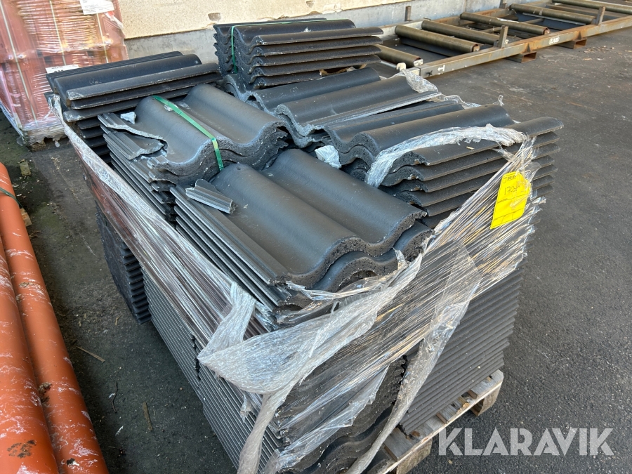 Takpannor 2-kupig Benders Palema Granit 170 st