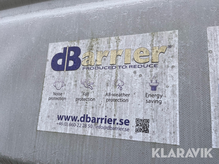 Bullerskydd på vägbarriärer Dbarrier ca 100 st mattor