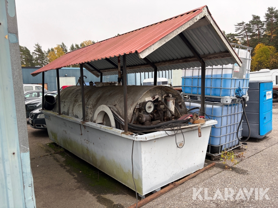 Dieseltank ABG 5 m3 med tak