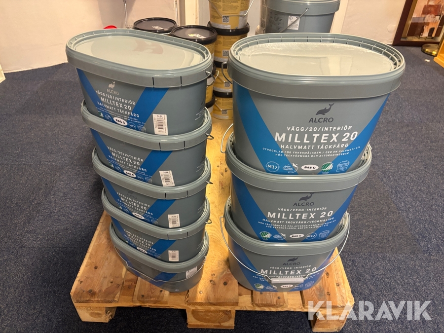Målarfärg Alcro Milltex Vägg 20 interiör 45L