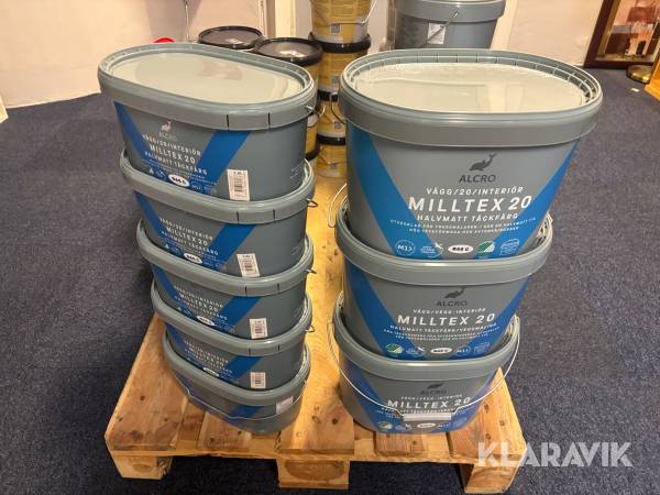 Målarfärg Alcro Milltex Vägg 20 interiör 45L