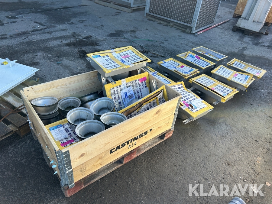 Golvbunnar /Entrébrunnar Furo 113 EU för ingjutning 12 st