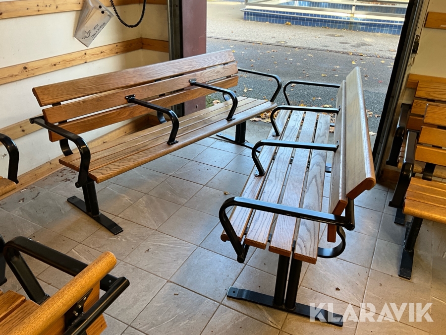 Parksoffa/Trädgårdsbänk Nola Sweden 2st