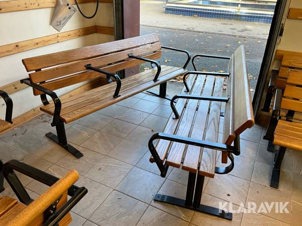 Parksoffa/Trädgårdsbänk Nola Sweden 2st