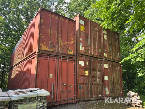 Containrar /sjöcontainrar 40 fot 6 st