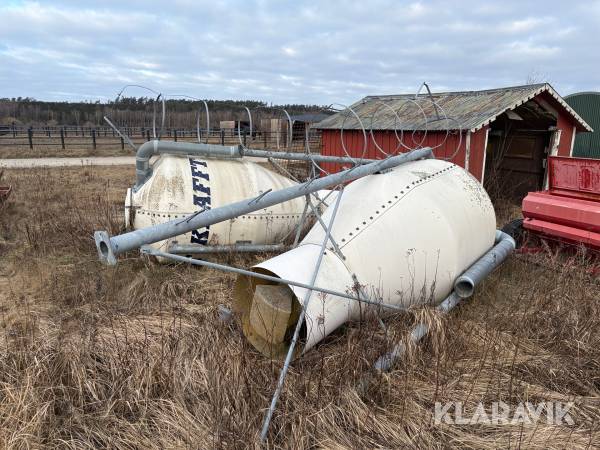 Fodersilo 2 st Krafft 3 ton