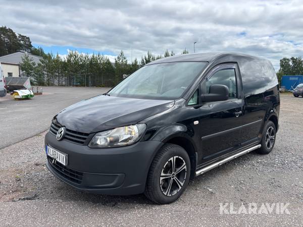 Skåpbil Volkswagen Caddy Sidorör / Dragkrok