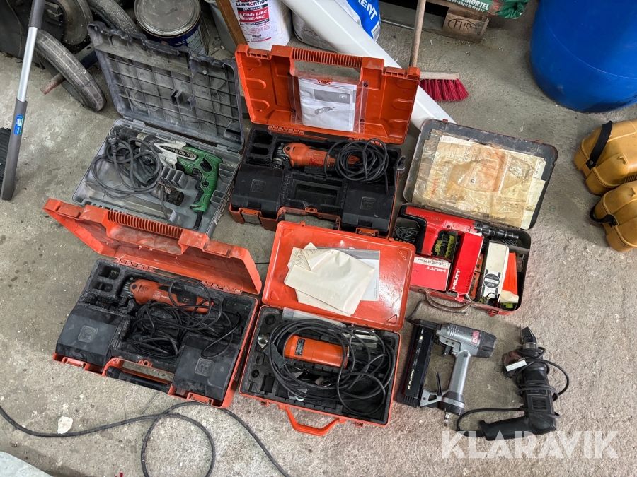 Handmaskiner blandat parti