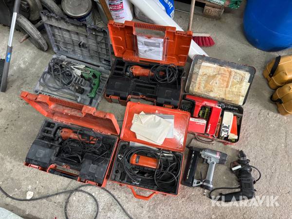 Handmaskiner blandat parti