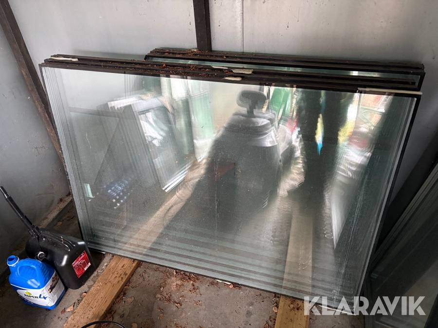 3-glas fönster för växthus/orangeri Svenska Fönster 23st