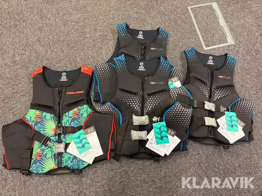 Flytvästar AirFlow/Sea-Doo 4 st