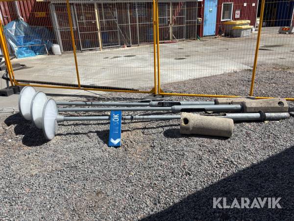 Lampstolpar 3 st