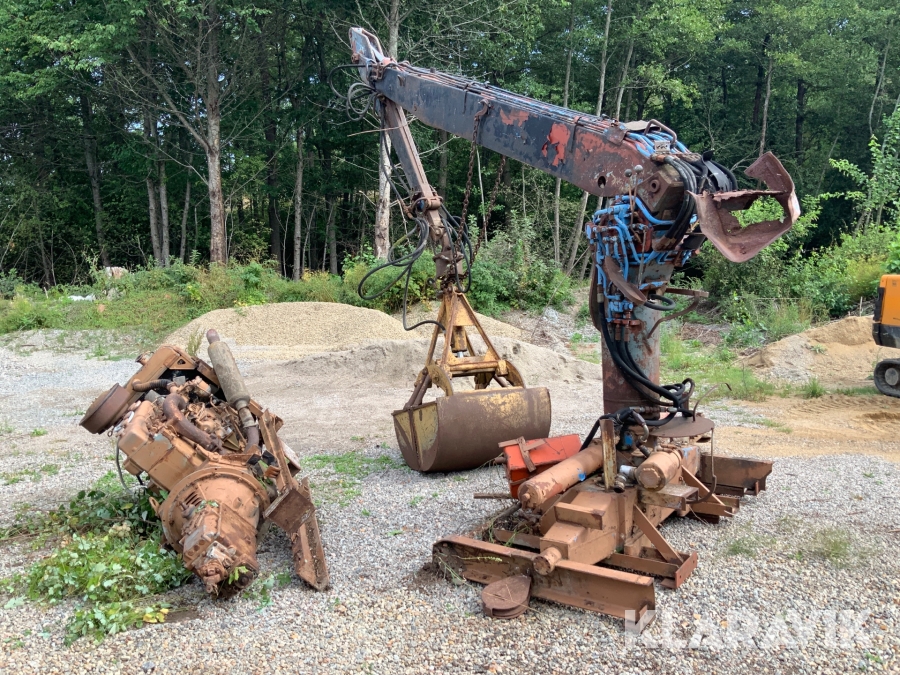 Timmerkran med skopa Jonsereds Super Z