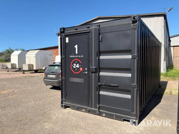 Isolerad container 20 fot med ståldörr
