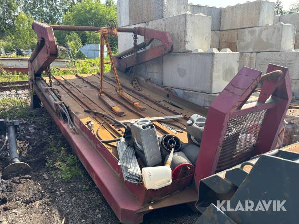 Liftdumperrede på lastväxlarram