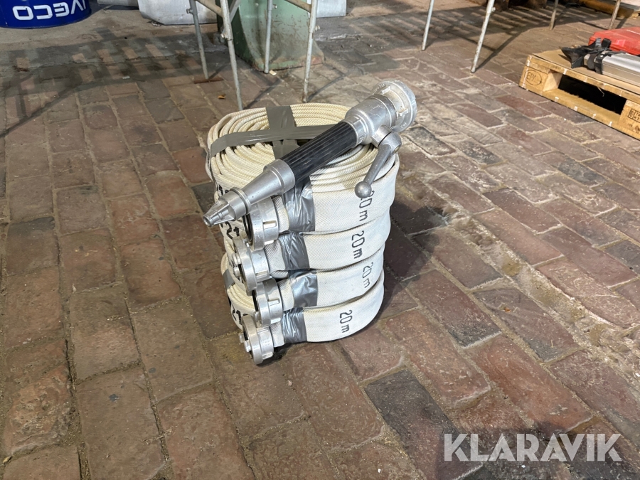 Brandslang 4 st Minimax 20 m med munstycke